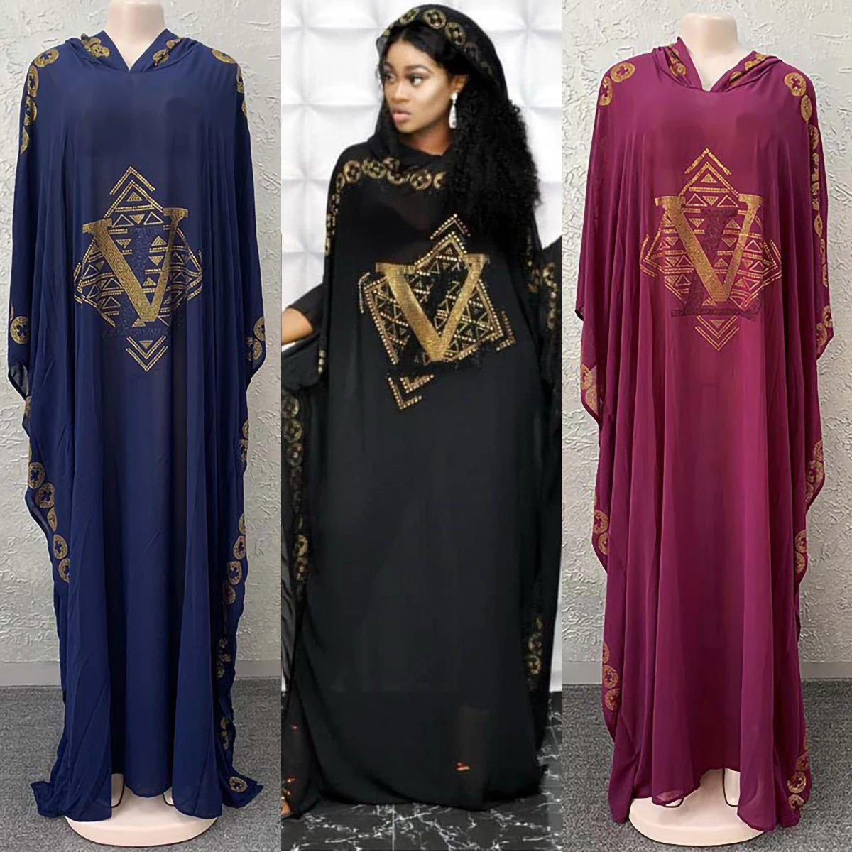 

Arabic Caftan Dress Muslim Fashion American Clothing Dresses Abayas For Women Abaya Dubai Diamonds