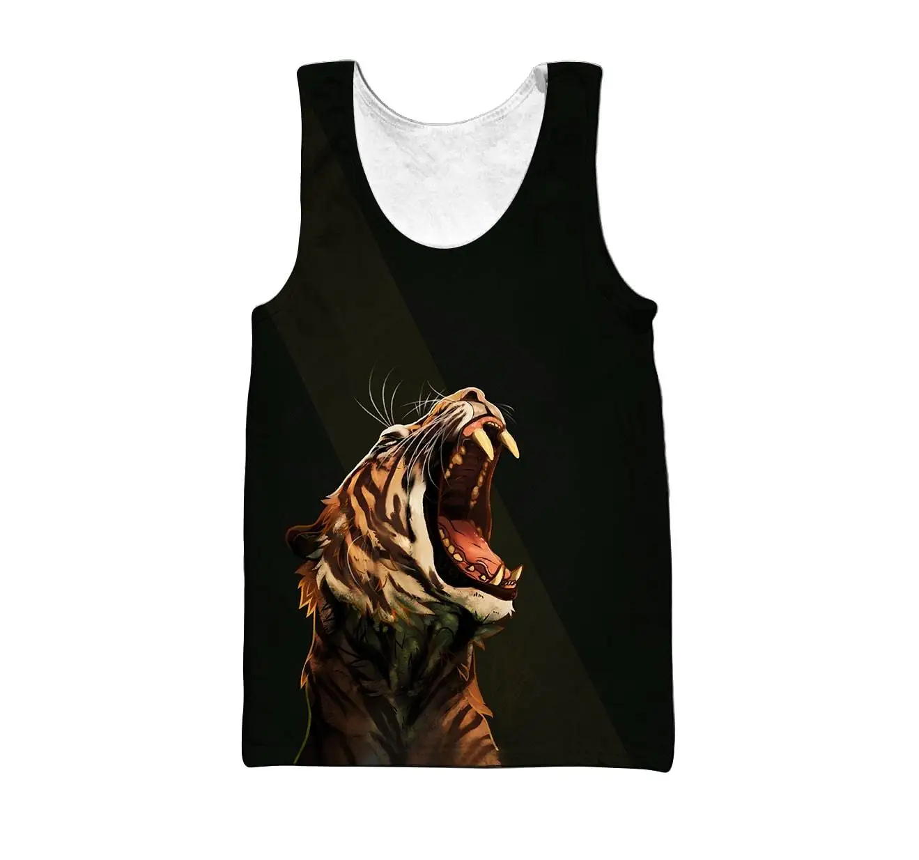 PLstar Cosmos 3DPrinted Newfashion Tiger Love Art Funny Harajuku Casual Tank Top Vest Unique Unisex Men/Women Sleeveless Style-1