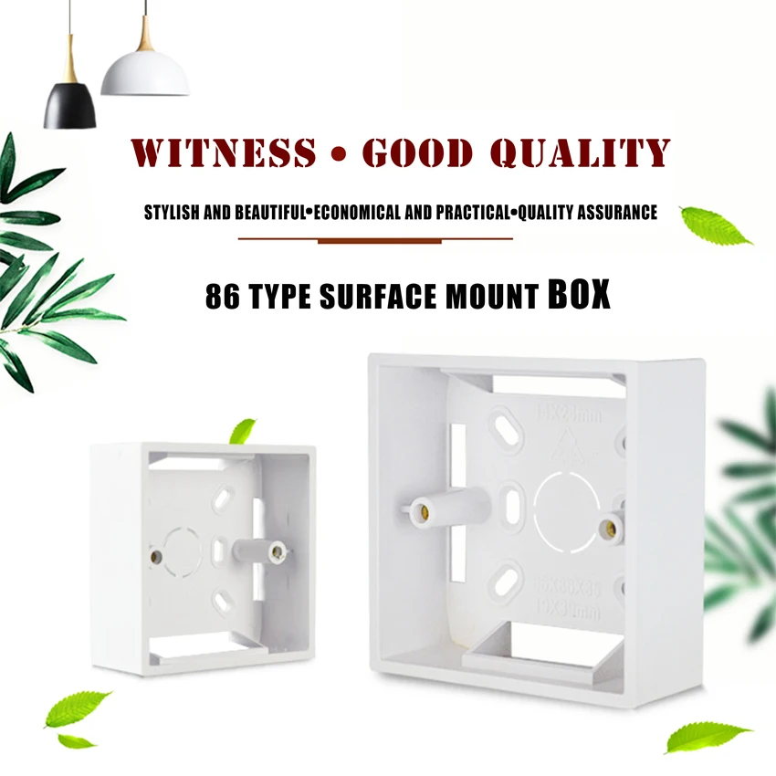 Uniwersalny montaż ścienny Box z 86 typ montaż powierzchniowy box — zdjęcie 2