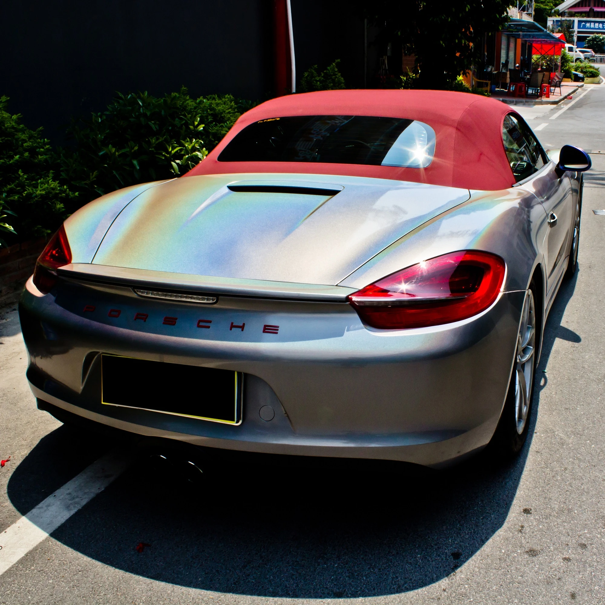 Holographische Metallic Grau Wrap Film für Auto Körper Farbe zu Ändern Farbe mit Air Kanal