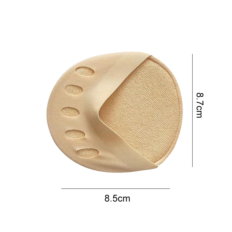 2pcs Five Toes Forefoot Pads for Women High Heels Half Insoles Calluses Corns Foot Pain Care Absorbs Shock Socks Toe Pad Inserts