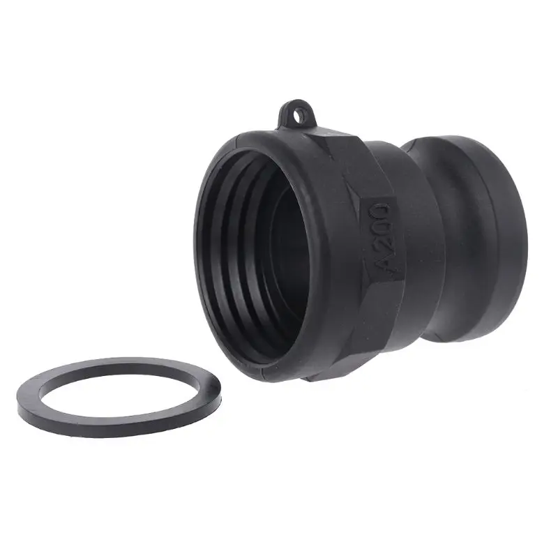 Adaptador de tanque IBC de 1000L, manguera de jardín resistente, 2 "de rosca gruesa x 2", adaptador de drenaje de bloqueo de leva