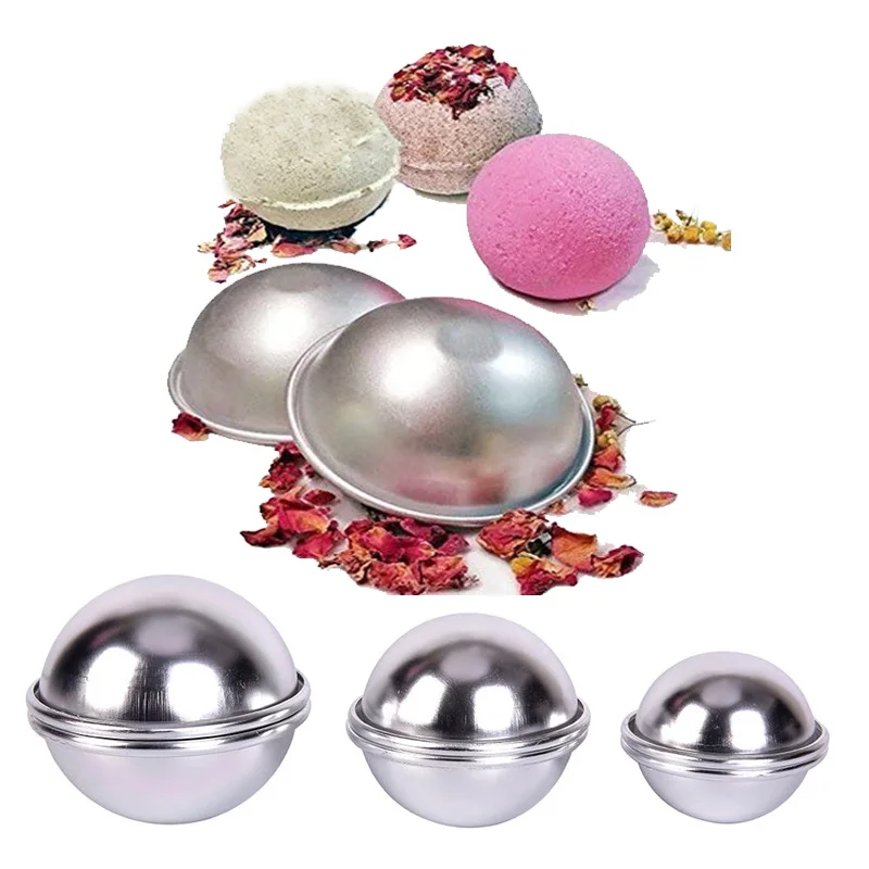 

6pcs/set Bath Bomb Molds Sphere Bath Bomb Mould DIY Round Ball Cake Baking Pastry Moulds Bathroom Soap Ball Make Tools