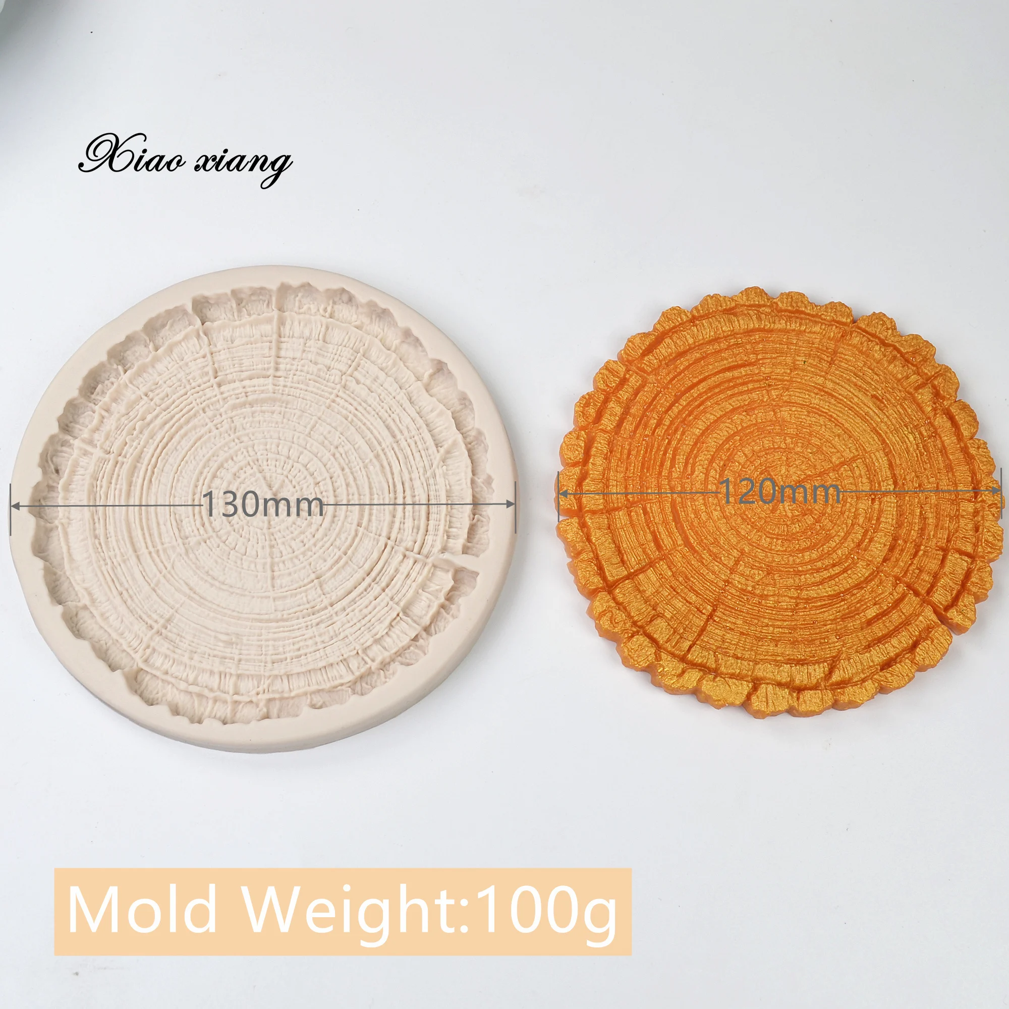 3D Tree Rings Silicone Cake Molds Kitchen Resin Baking Tools DIY Cake Pastry Fondant Moulds Chocolate Dessert Lace Decoration