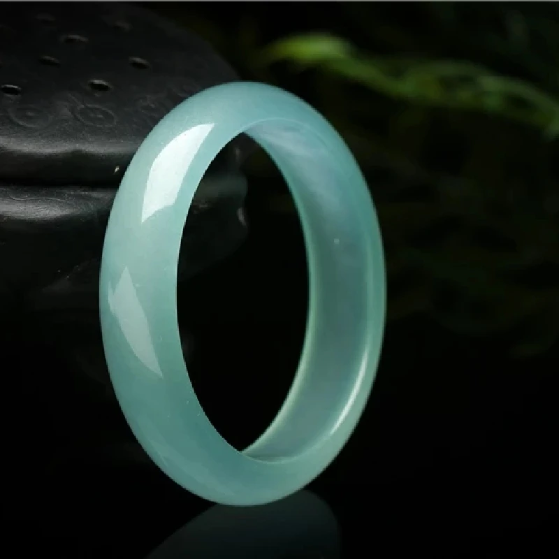 Genuine Hot Natural Ice Color Jade Bangle Charm Jewellery Fashion Accessories HandCarved Amulet