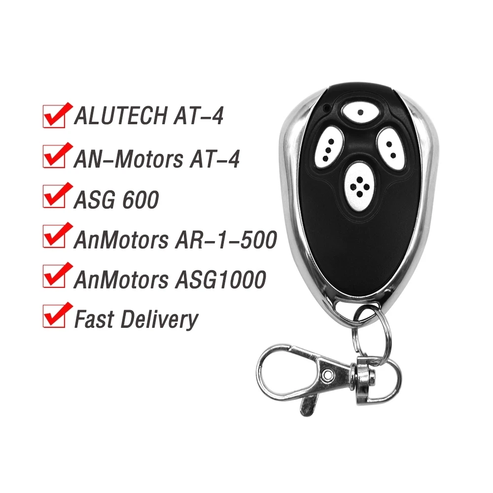 1/2/3/5/10pcs Alutech AT-4 AN-Motors AT-4 ASG600 Alutech AT 4 AR-1-500 AN-Motors ASG1000 Garage Door Remote Control 433MHz