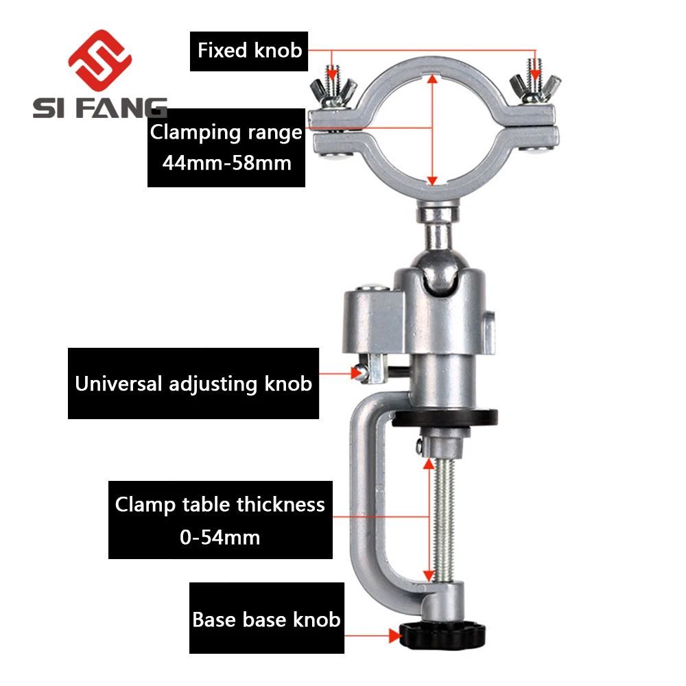 3 Style 360 Degree Rotating Table Vise Multifunctional Aluminium Alloy Swivel Bench Vise Clamp for Electric Drill etc