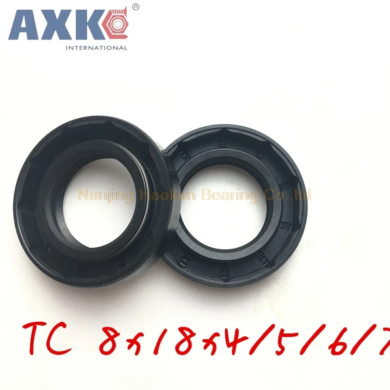 

10pcs AXK TC 8x18x4 8x18x5 8x18x6 8x18x7 8x18x8 NBR 8X18 Skeleton Oil Seals AXK high-quality Seals Radial shaft seals