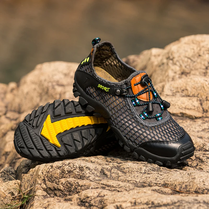 

Men Sneakers Hiking Shoes Outdoor Camping Breathable Athletic Footwear Male Sports Trekking Aqua Shoes Non-slip 2020 Fashion