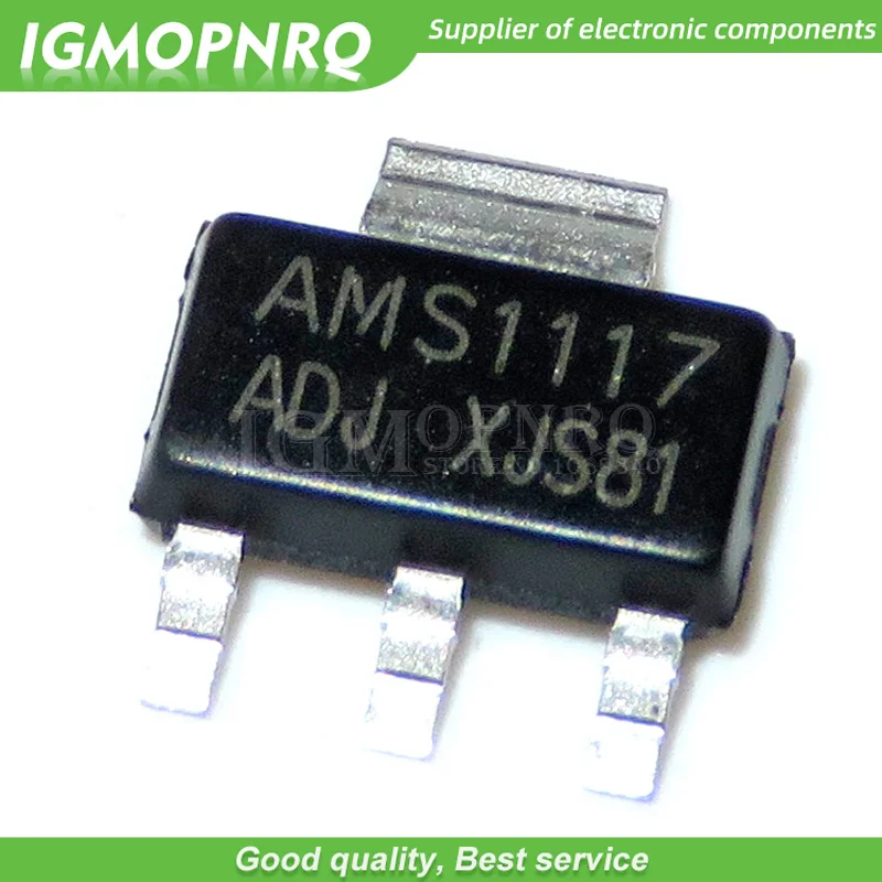 50pcs AMS1117-ADJ AMS1117 1A SOT-223 Voltage Regulato new original