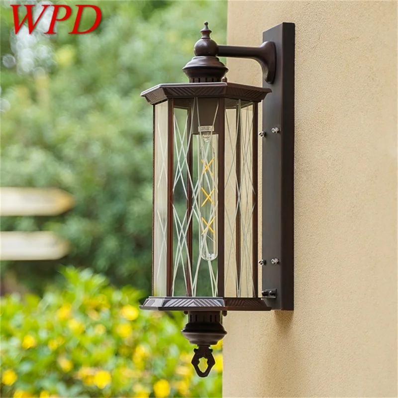 

WPD Retro Outdoor Wall Lamp Waterproof IP65 Sconces LED Lighting Decorative for Home Porch Courtyard