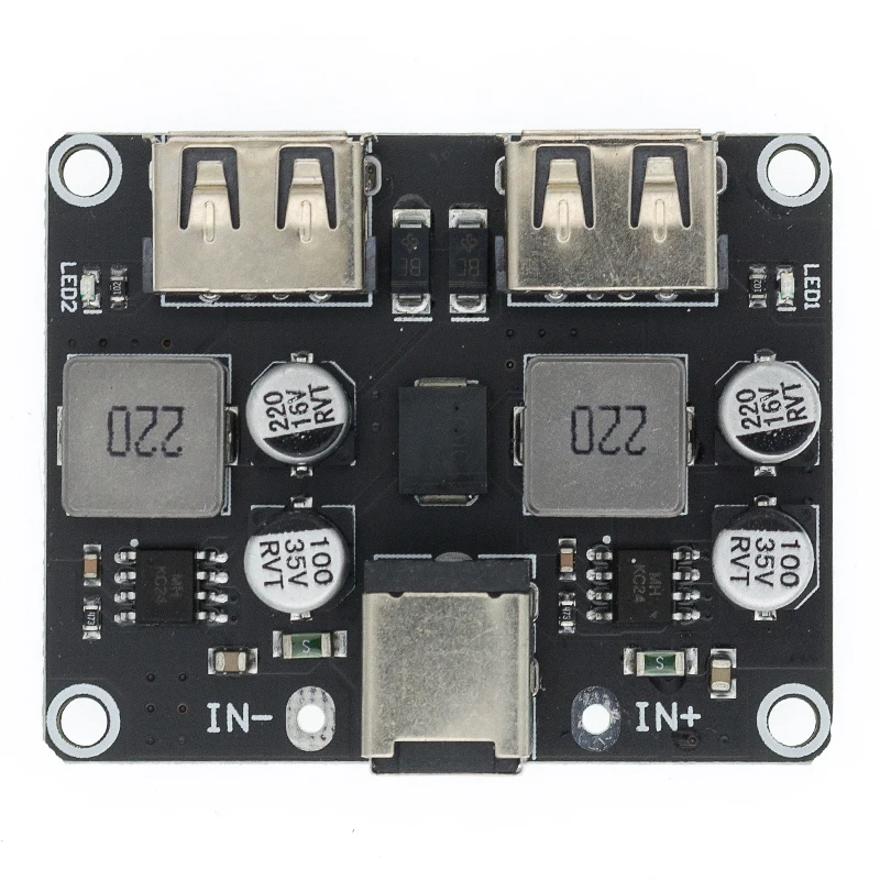 USB QC3.0 QC2.0 USB DC-DC Buck Converter Charging Step Down Module 6-32V 9V 12V 24V to Fast Quick Charger Circuit Board 5V
