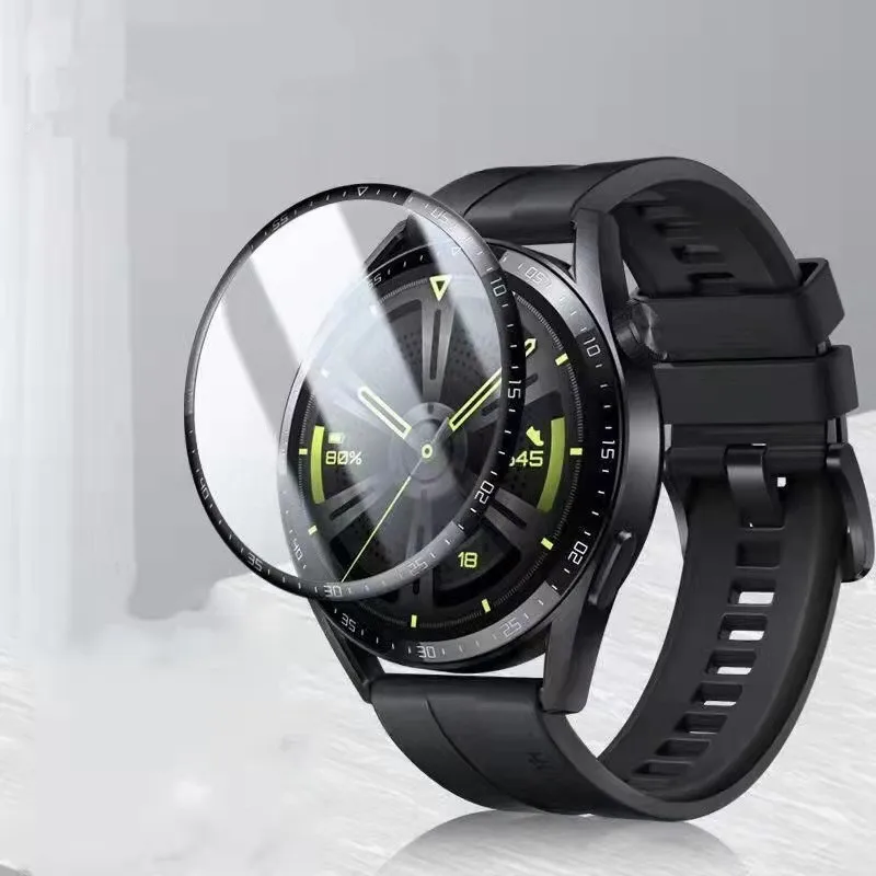 3D HD Tempered Full Screen Protective Film For Huawei Watch GT3 GT 3 46MM ScratchProof Screen Film For GT3 46mm Accessories