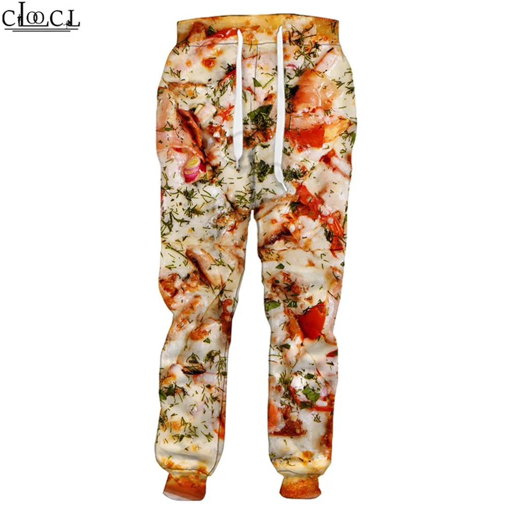   Pantaloni da uomo Salsiccia gourmet Pizza 3D Stampato Abbigliamento donna Abbigliamento sportivo unisex Pantaloni sportivi moda Pantaloni streetwear casual