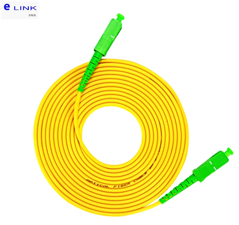 

10pcs SC/APC-SC/APC fiber optic patch cord SM Simplex 1M 2M 3M 5M 7M 10M SCA-SCA optical fibre jumper SX free shipping IL 0.3