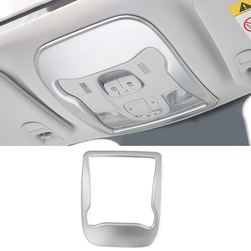 For Jeep Renegade 2015 2016 2017 2018 2019 2020 2021 2022 2023 ABS Car Front Dome Reading Light Lamp Decoration Frame Cover Trim