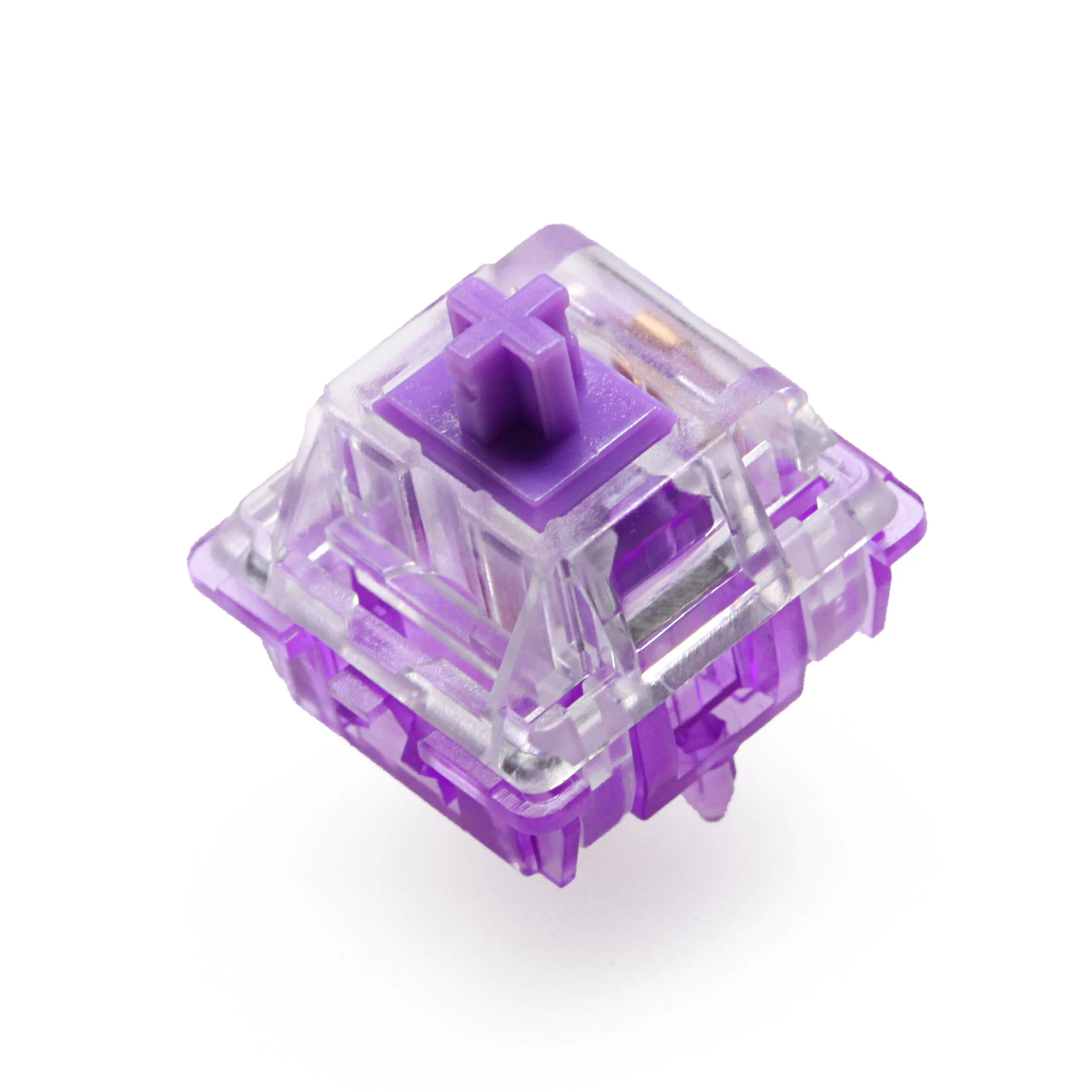 EVERGLIDE SWITCH Crystal purple mx stem with purple mx stem For Mechanical keyboard 5pin 45g tactile similar to holy panda