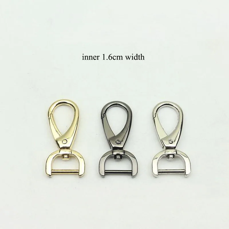 20Pcs 16mm Metal Hanging Buckles Lobster Carbiner Dog Hook Collar Keychain Swivel Trigger Clips Snap Hook DIY Bag Accessories