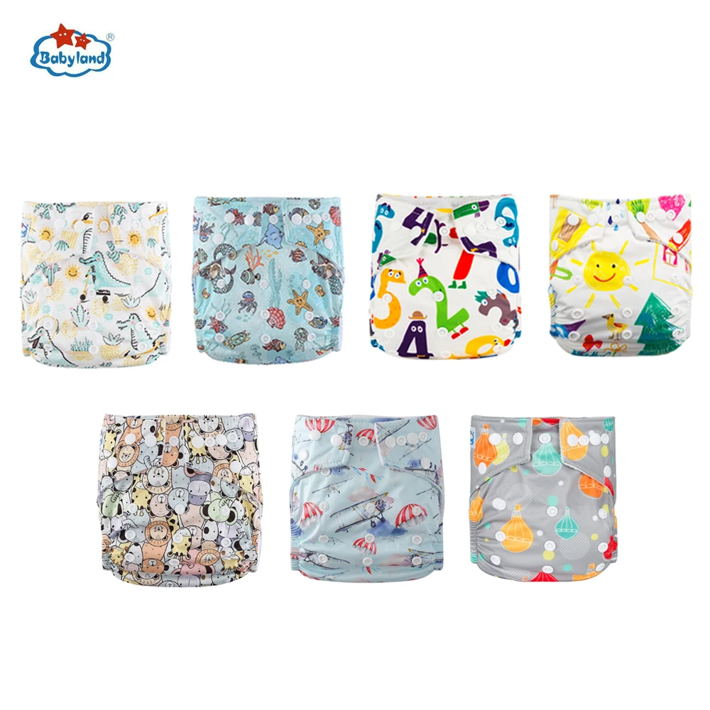 u-pick-7-diapers-7-inserts-baby-cloth-diapers-one-size-adjustable-washable-reusable-cloth-nappy-for-baby-girls-and-boys