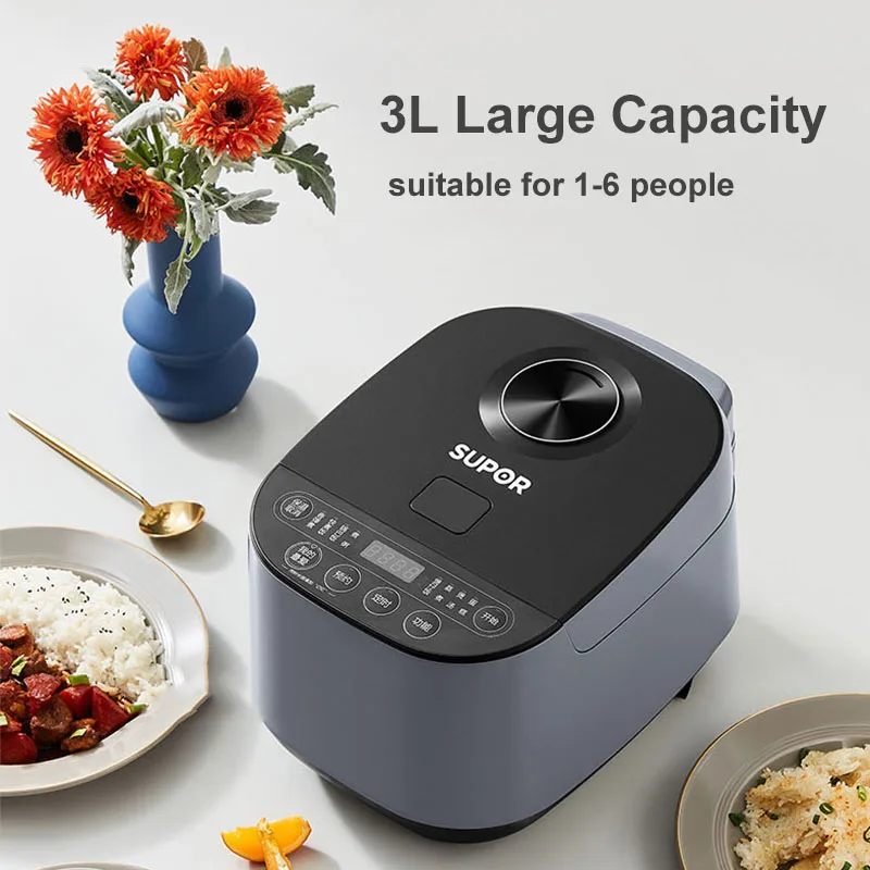 SUPOR Rice Cooker 3L Multifunctional Portable Home Kitchen Appliance High Quality Non-stick Liner Electric Cooker SF30FC689