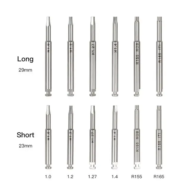 

2Pcs/Lot Dental Micro Screw Implant Drivers Fit For Low Speed Handpiece Medical Grade Stainless Steel