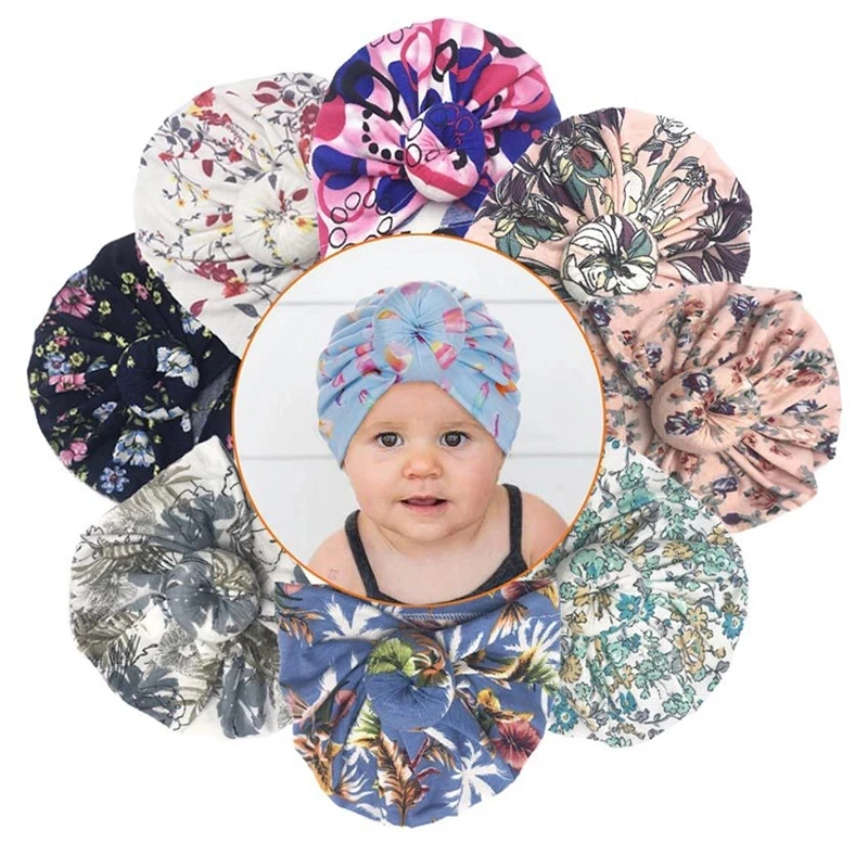 

Cotton Baby Headband Infant Turban Knot Headbands Accessories baby hat Head Wrap Headwear For Girls Faixa Cabelo Para Bebe