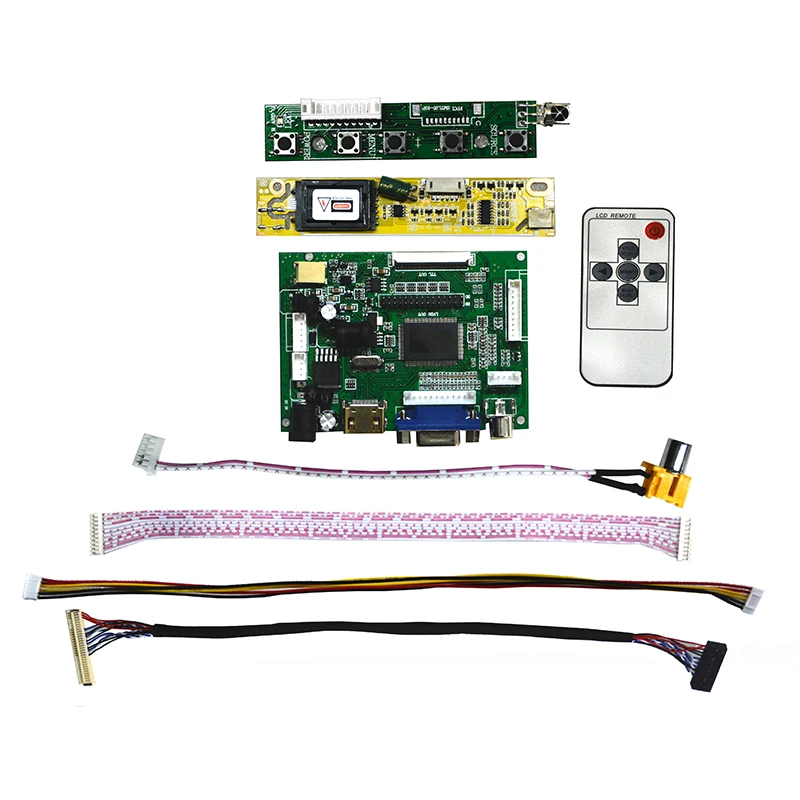 HDMI-compatible VGA AV Remote LCD LVDS Controller Board Kit For 15.4inch LP154WX4 1280x800 Screen