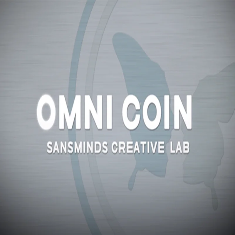 Omni Coin US version (DVD and Gimmicks) by SansMinds Creative Lab Close up Magic Tricks Illusions Magic Props Street Coin Magic