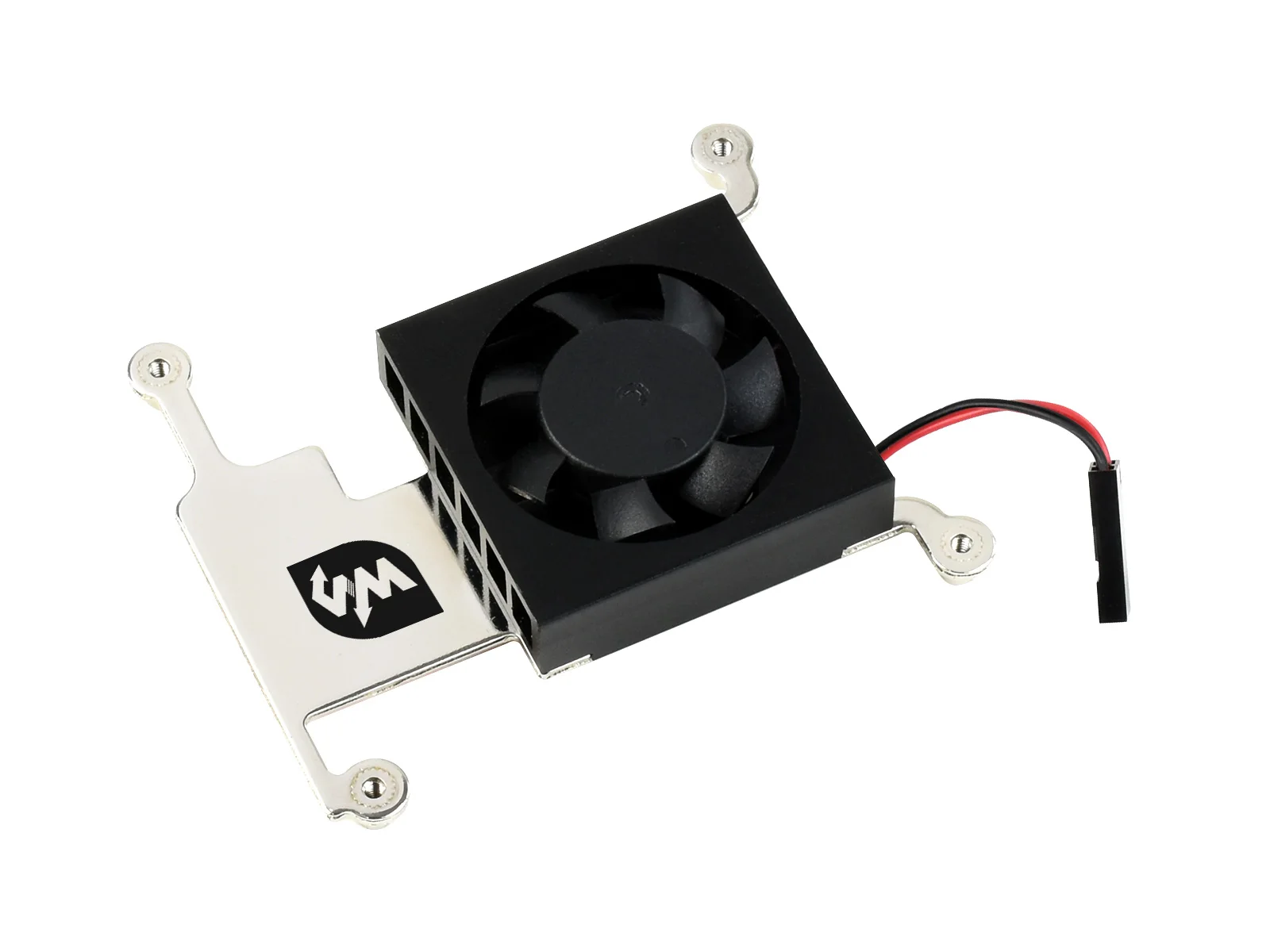 

Low-Profile CPU Cooling Fan for Raspberry Pi 4B/3B+/3B, with Aluminum Alloy Bracket, with GPIO Adapter