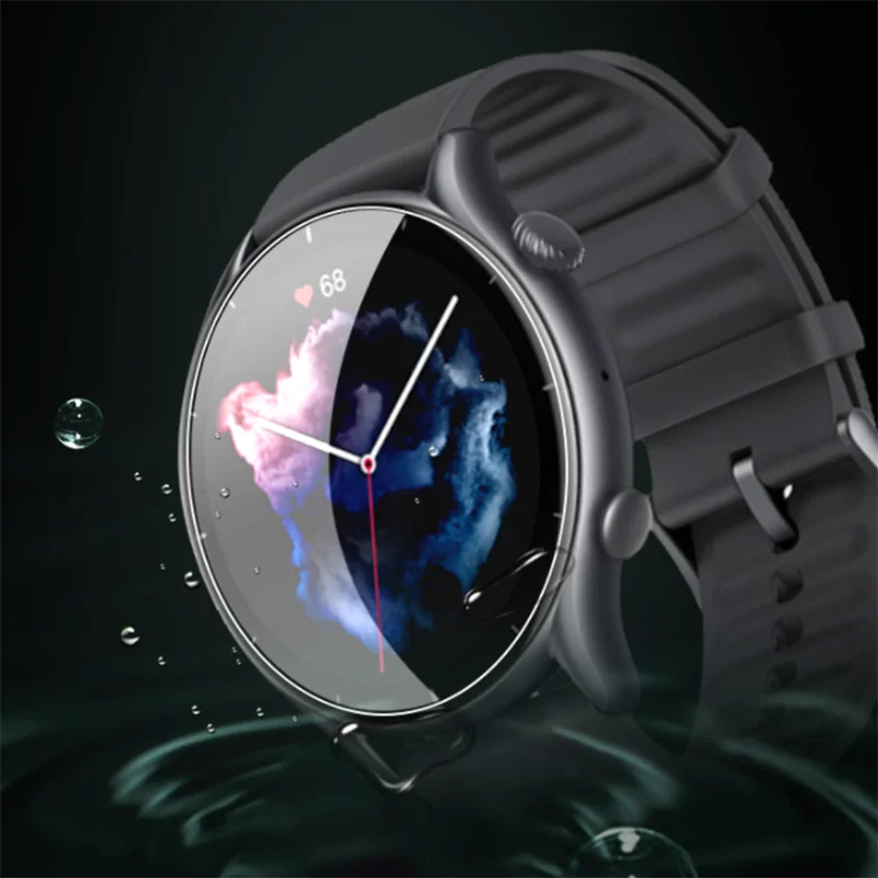 5個tpuソフト保護カバーのためのamazfit gtr 3/3pro/2/2e GTR3プロGTR2 GTR2e腕時計液晶スクリーンプロテクターアクセサリー