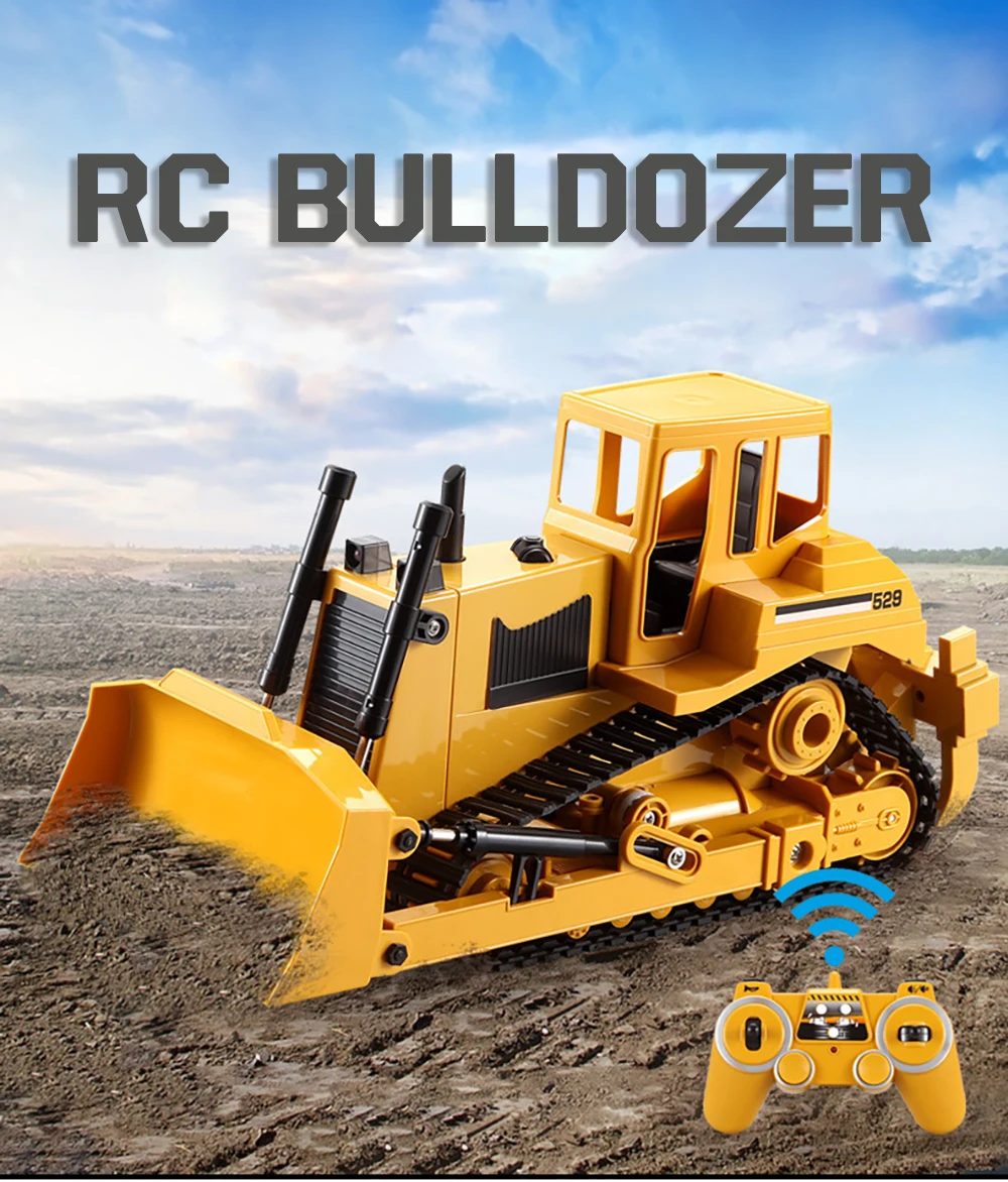 RC Truck Excavator Remote Control Car Machine caterpillar Radio controlled Engineering Construction vehicle tractor toys boys