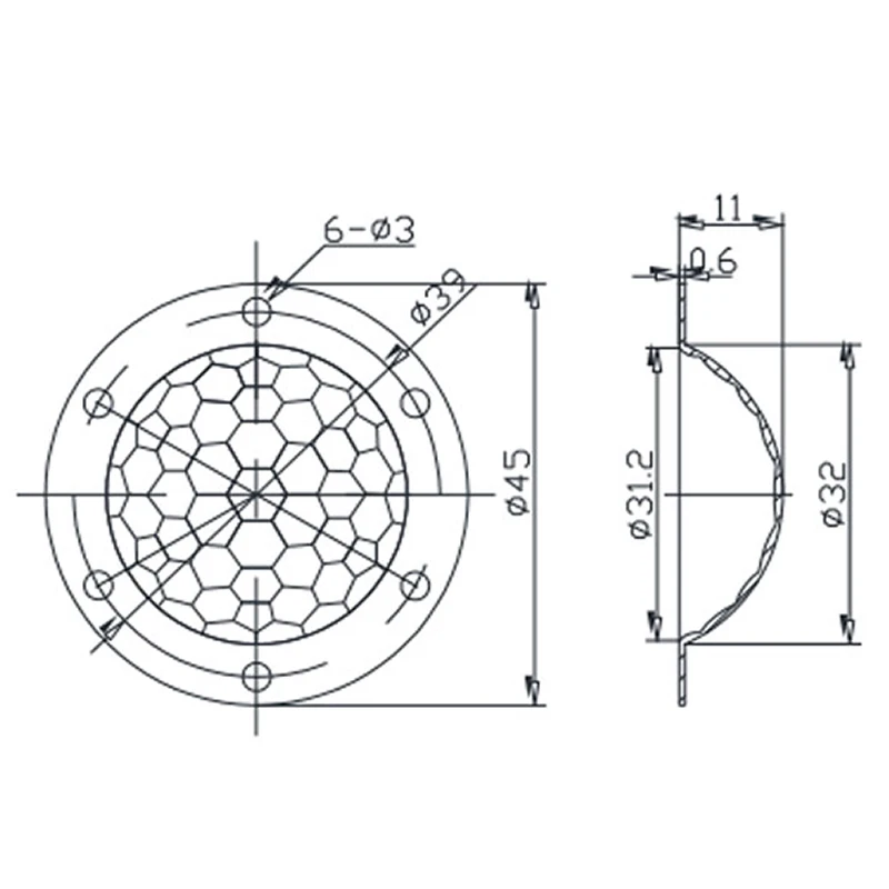Lentille de Fresnel à induction infrarouge, angle d'induction de 360 °, distance de 10m, lentille PIR, haute sensibilité, détection infrarouge du corps humain