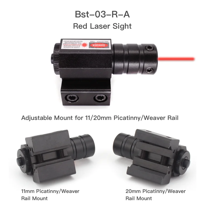 Laser Sight with 11mm 20mm Rail Mount Pistol Laser Collimator Rifle Laser Sight