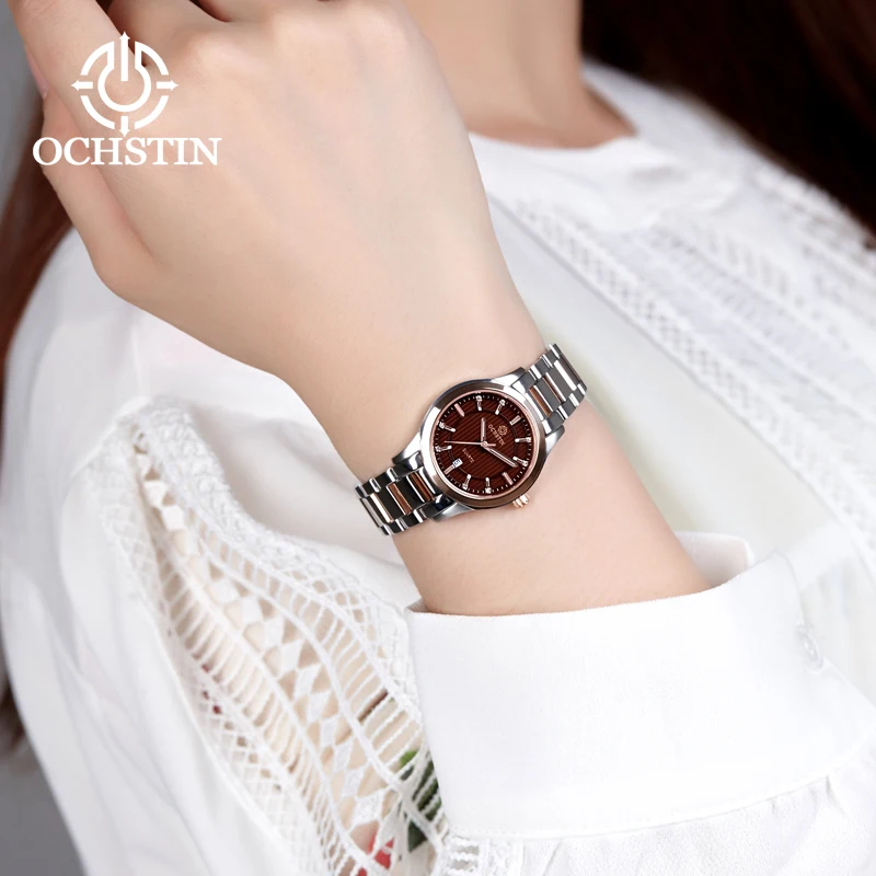 OCHSTIN Lover Watches Top Brand Luxury Couple Watch For Women Men Quartz Wristwatches Stainless Steel Fashion Casual Waterproof