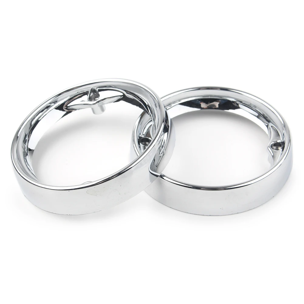 Motorcycle 1Pair Chrome Deep Dish Turn Signal Bezels For Harley Road King FLHR FLH/T FLTR 1986-2017