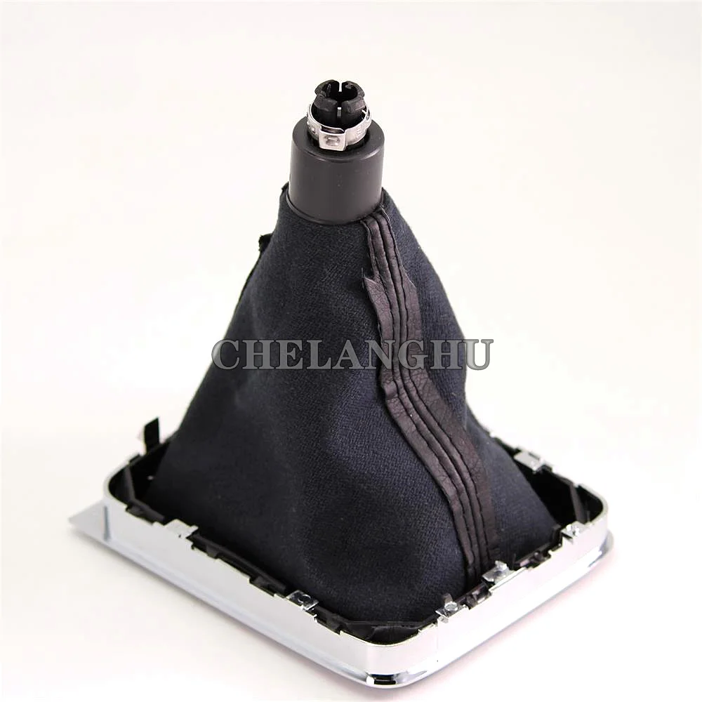 For VW Passat B6 3C R36 TDI TFSI TSI 2006 2007 2008 2009 2010 2011 Car-Styling 5 / 6 Speed Gear Stick Shift Knob PU Leather Boot