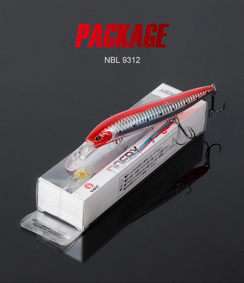Noeby Sinking Minnow Angelköder 137 mm 41 g Wobbler Jerkbait Heavy Game Künstlicher harter Köder Seebarsch Salzwasser-Angelköder – Detail 14