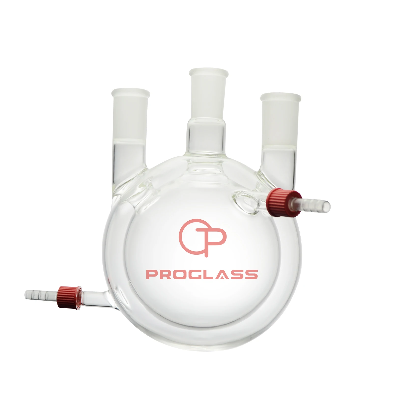 Laboratory Three Necks Round Bottom Flask,Heavy Wall, Jacketed