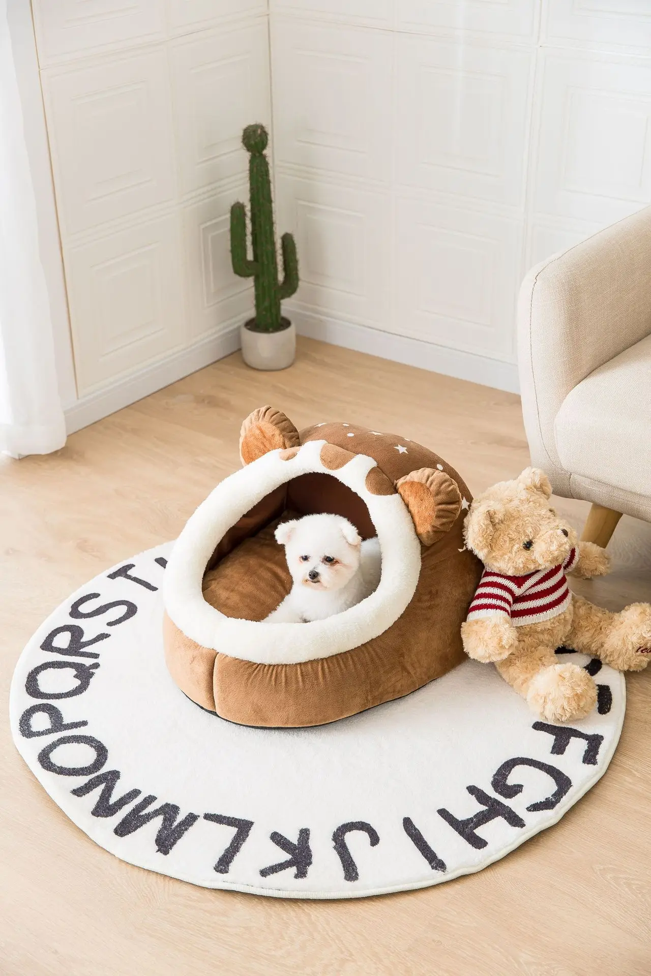 Faltbares Haustierhaus, Welpenhüttenmatte für Hunde, Tiere, Katzen, Kätzchennest, Korb für kleine Hunde, Teddy, Chihuahua-Höhle, Bett, 2022 – Detail 3