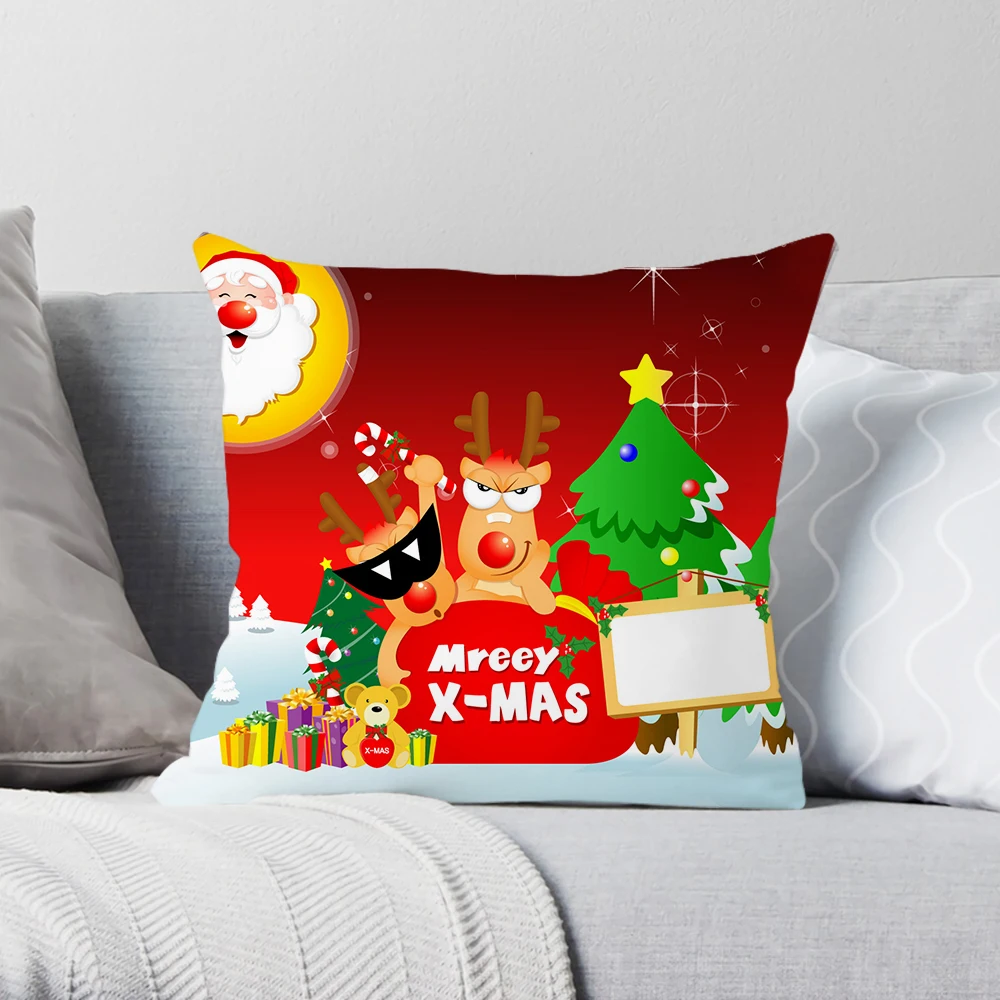 CLOOCL Fashion Christmas Party Pillow Case Santa Kids Cushion Cover 3D Printed Home Decor Boy Girl Sofa Car Pillowcase