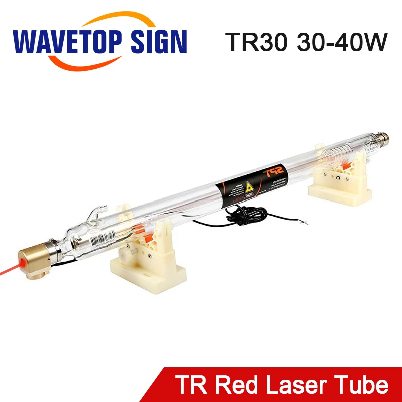 

WaveTopSign CO2 Laser Tube 30-50W Dia. 50mm Length 730mm With Red Point for CO2 Laser Cutting and Engraving Machine