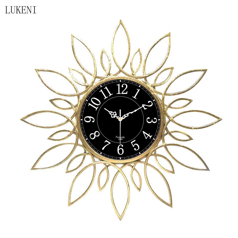 Clocks Living Room Modern Creative Art Wall Watches Household Mute Decorative Clocks European Simple Light Luxury Clocks