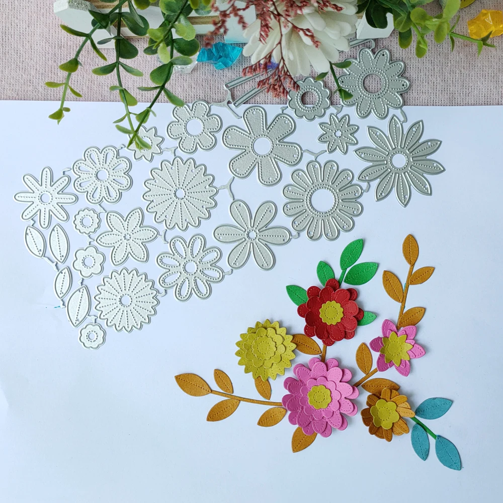 

New Metal cutting Die for Flower and Tree leaves scrapbook Paper Gift Card DIY decorative diesing template