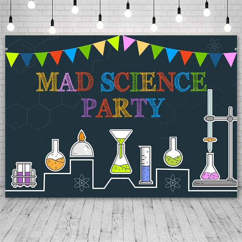 Avezano Photo Backdrops Birthday Party Science Lab Laboratory Invitation Mad Scientist Boys Photography Backgrounds Photo Studio