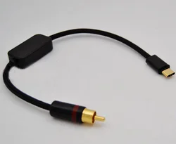 HiFi Type-C USB C to RCA Type c male to RCA male Coaxial Audio Cable for Android Mobile Phone Computer