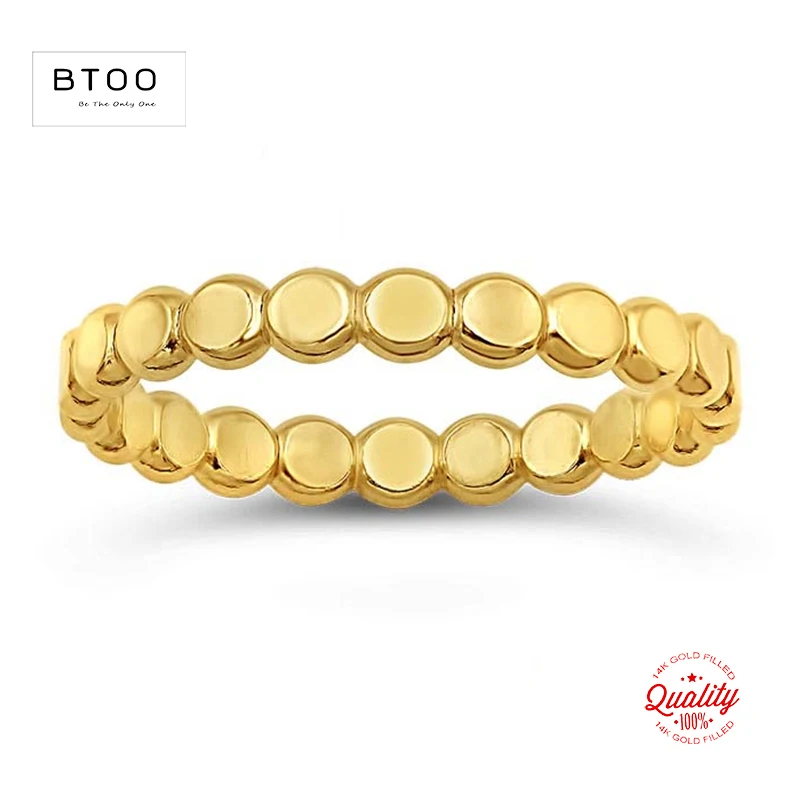 14K złota wypełnione 1.8mm płaskie zroszony pierścień Boho minimalistyczny Knuckle pierścień złota biżuteria Anillos Mujer złote akcesoria pierścienie dla kobiet