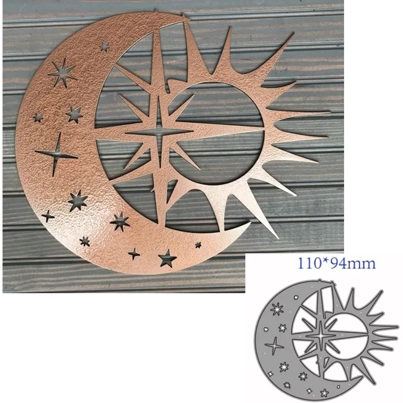 metal cutting dies cut die mold Sun moon stars decoration Scrapbook paper craft knife mould blade punch stencils dies