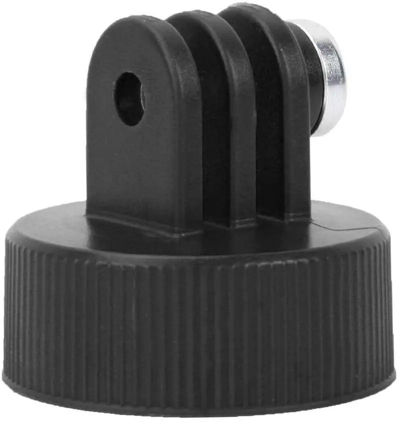 Plastic Water Bottle Cap Surfing Mount Adapter Connector for Gopro for SJCAM Sports Camera Accessories(Black)