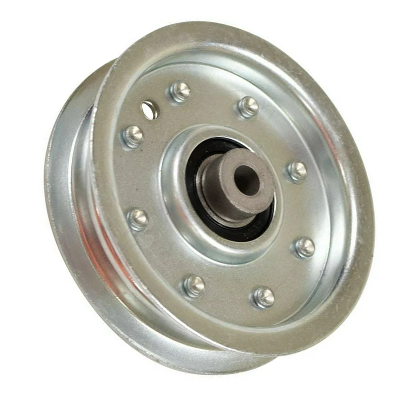 Lawn Mower Single-slot White Zinc Pulley 4.1x4.1 x 1.02inch 46