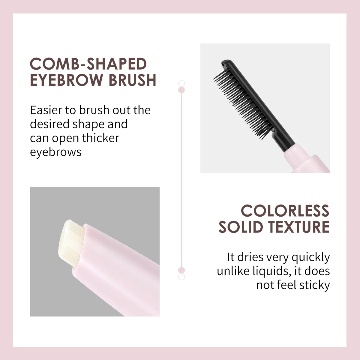 Private Label Eyebrow Wax Pencil Brow Wax Pen Freeze Styling Custom Logo Eyebrow Balm Pen Natural Eye Gel Brow Soap Pen Bulk